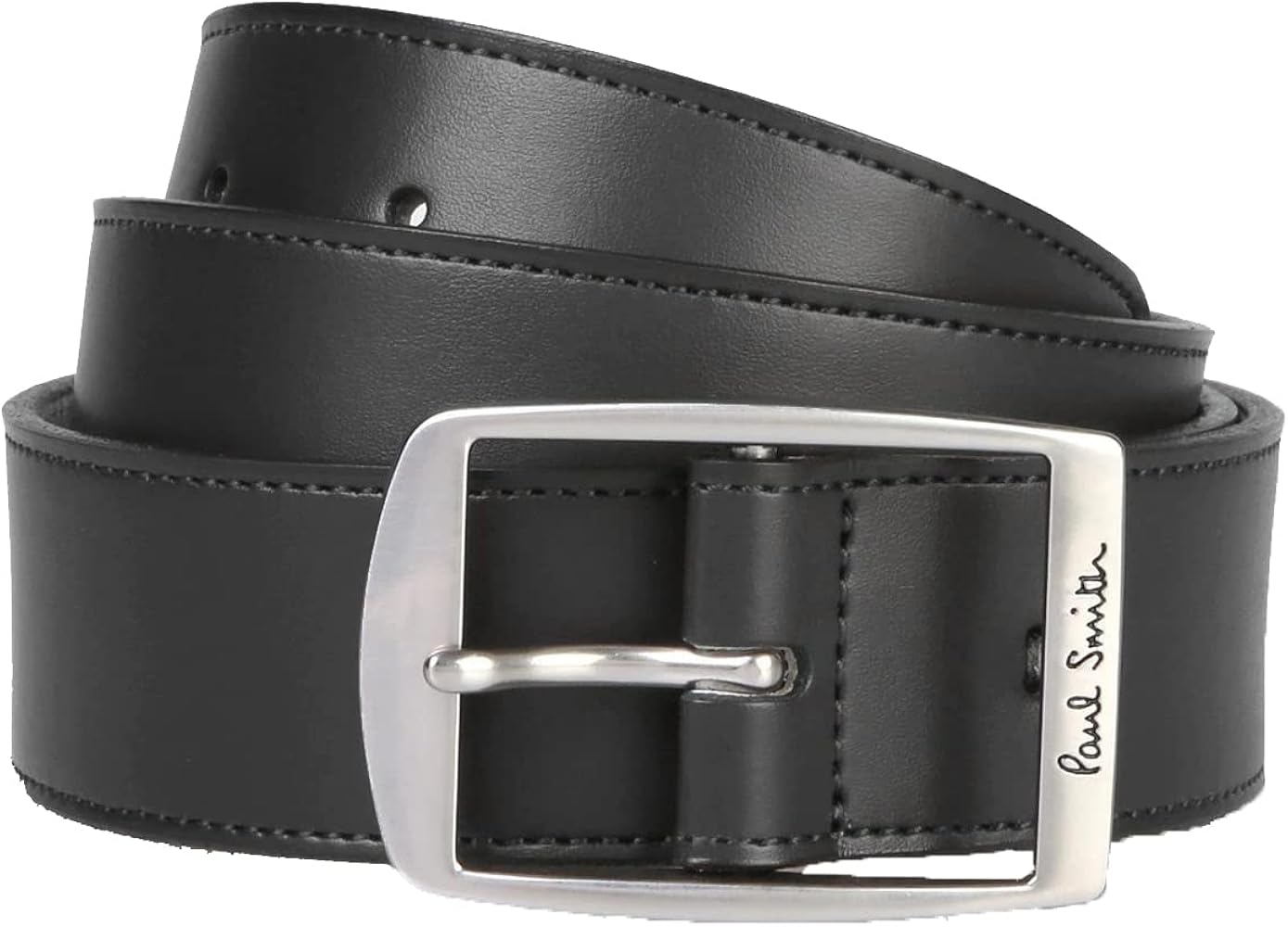Amazon | [ポールスミス] ロゴ スクエア バックル ベルト メンズ 日本