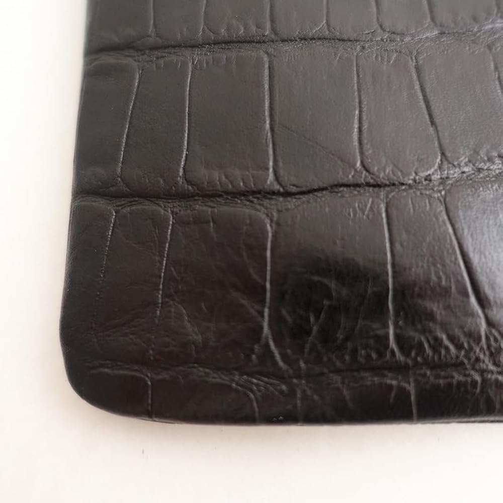 Amazon | メゾンエスボンド Maison Sbond *クロコ型押し レザーポーチ