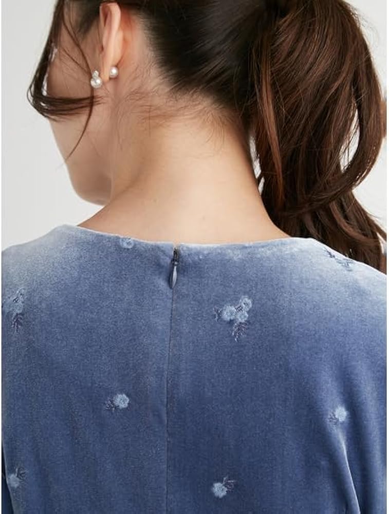 Amazon.co.jp: [セルフォード] ベロア総刺繍ワンピース CWFO245048