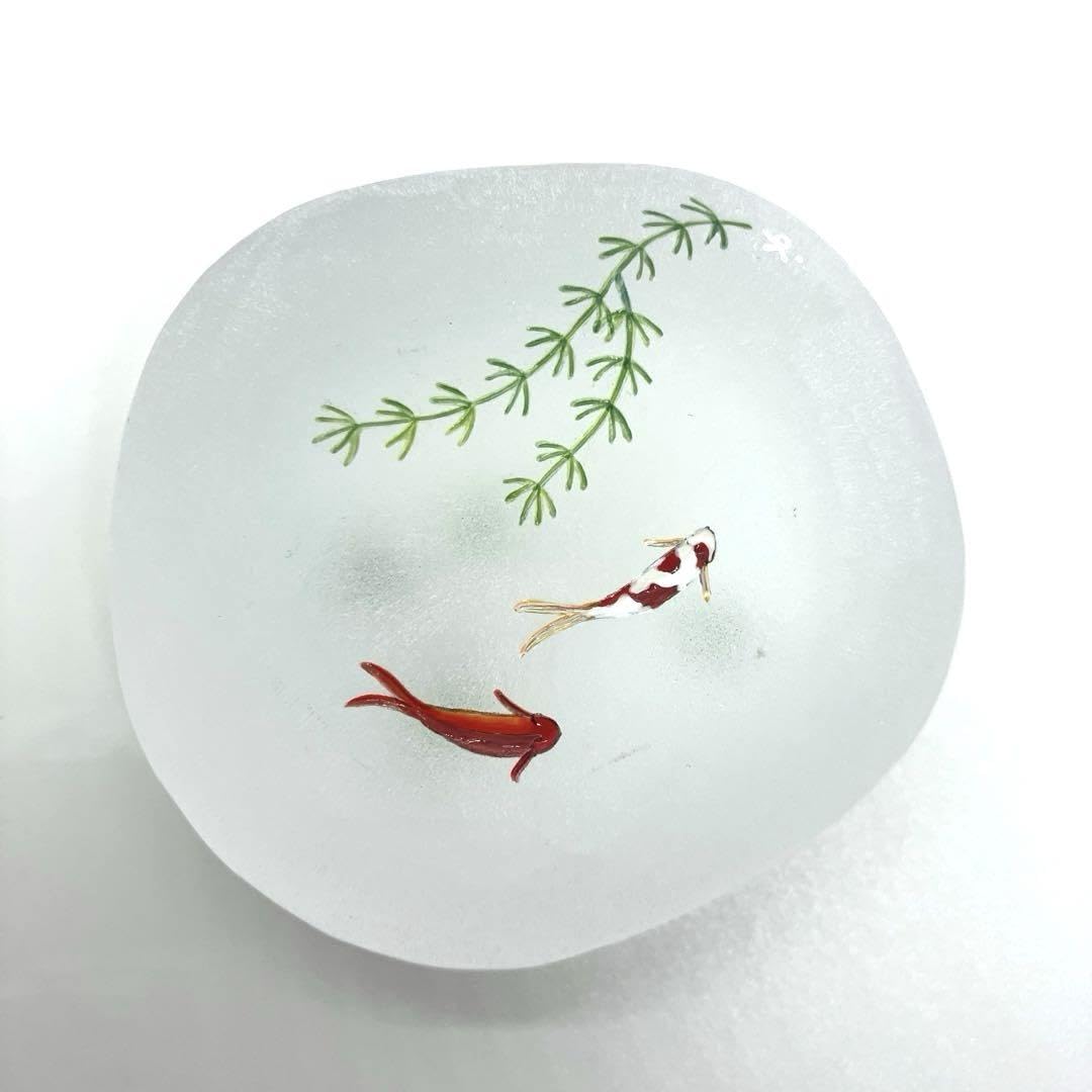 Amazon.co.jp: 久保裕子 ガラス 石文鎮 ヒブナ コメット ペーパー