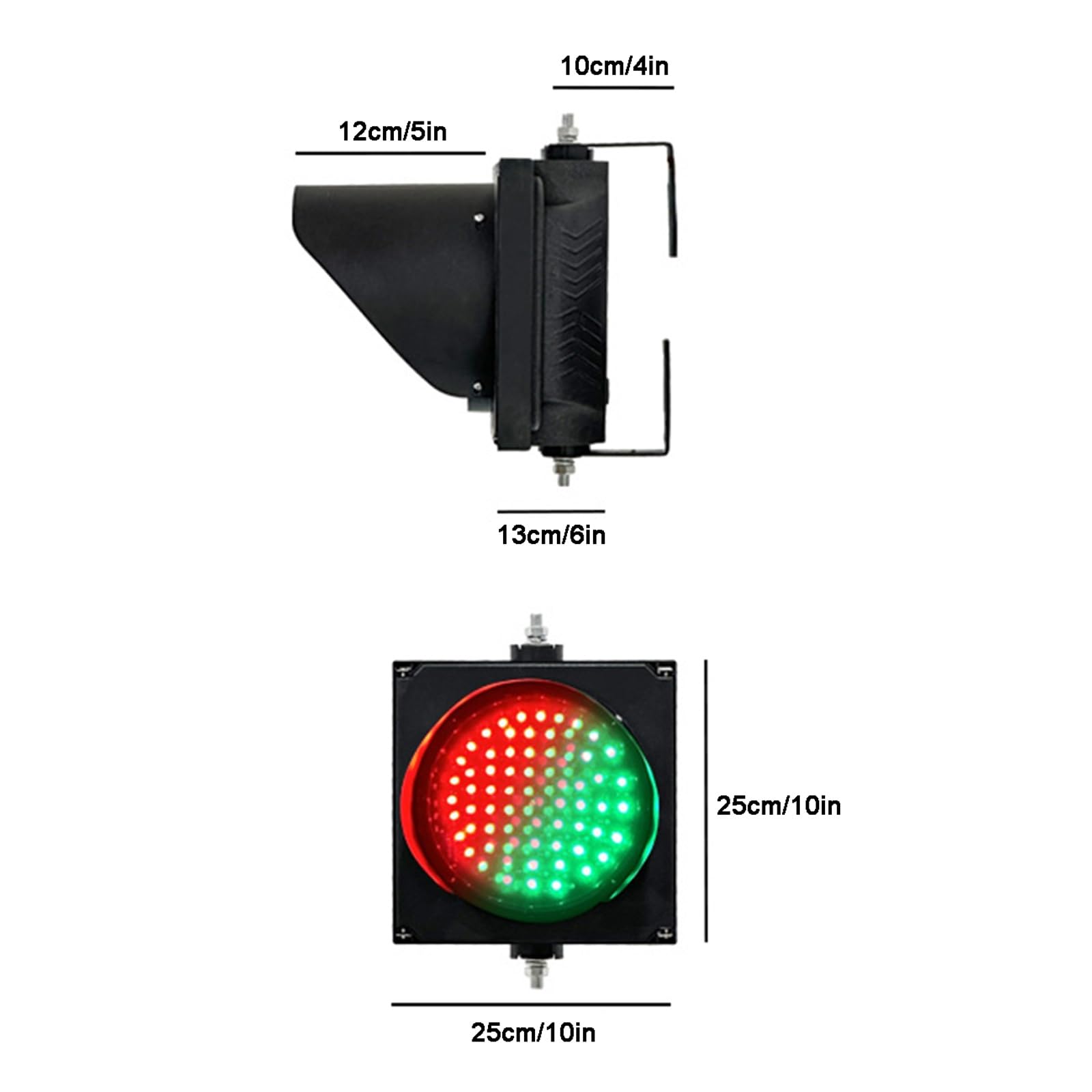 Amazon.co.jp: 信号機 本物 赤/緑、産業用 LED 信号機ランプ Ф200