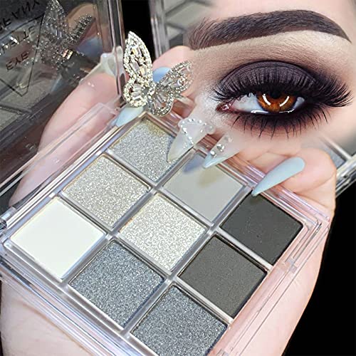 Amazon.co.jp: ミニ9色クールトーンアイシャドウパレットブラック