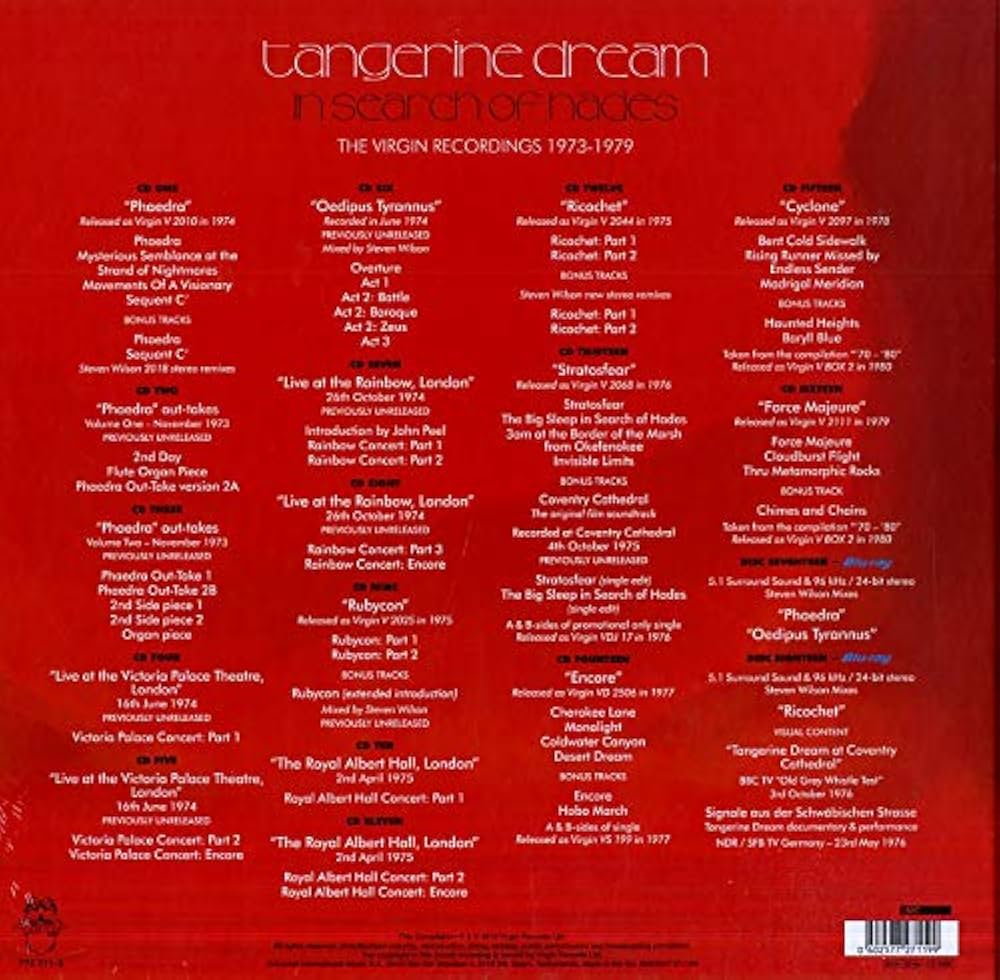 Amazon.co.jp: Tangerine Dream - In Search Of Hades-the Virgin