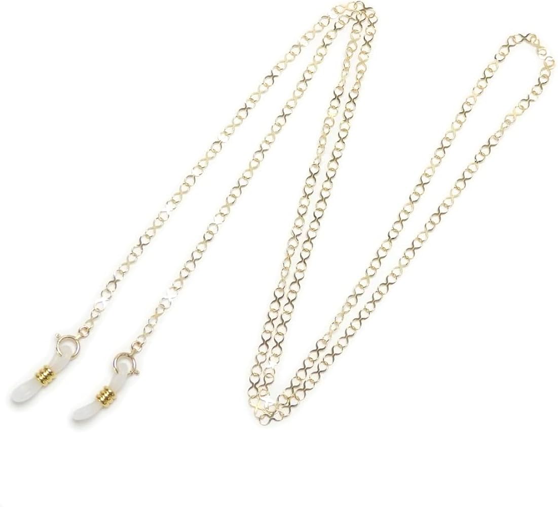 Amazon | 18金 メガネチェーン K18 インフィニティ エックス