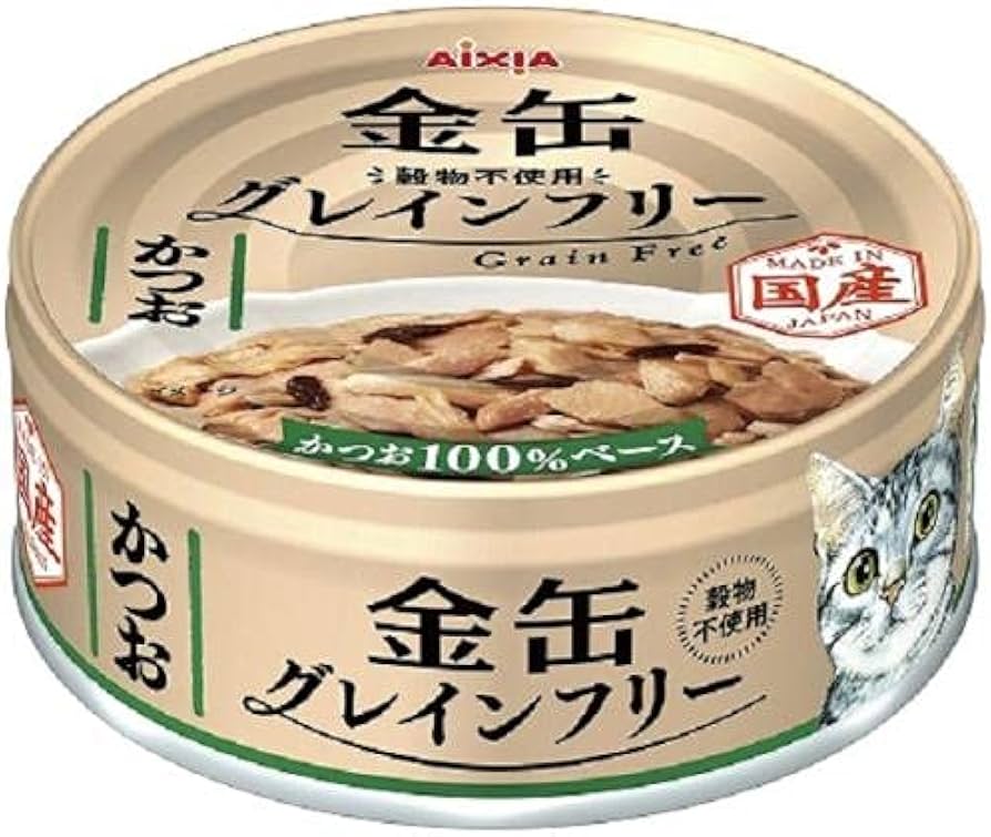 Amazon.co.jp: アイシア 金缶ミニ グレインフリー かつお 70g : ペット用品