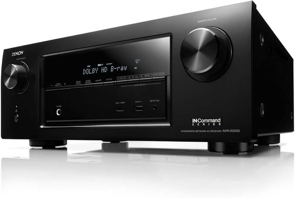 Denon Receptor AV AVR-X2000 7.1 canais de rede integrada com