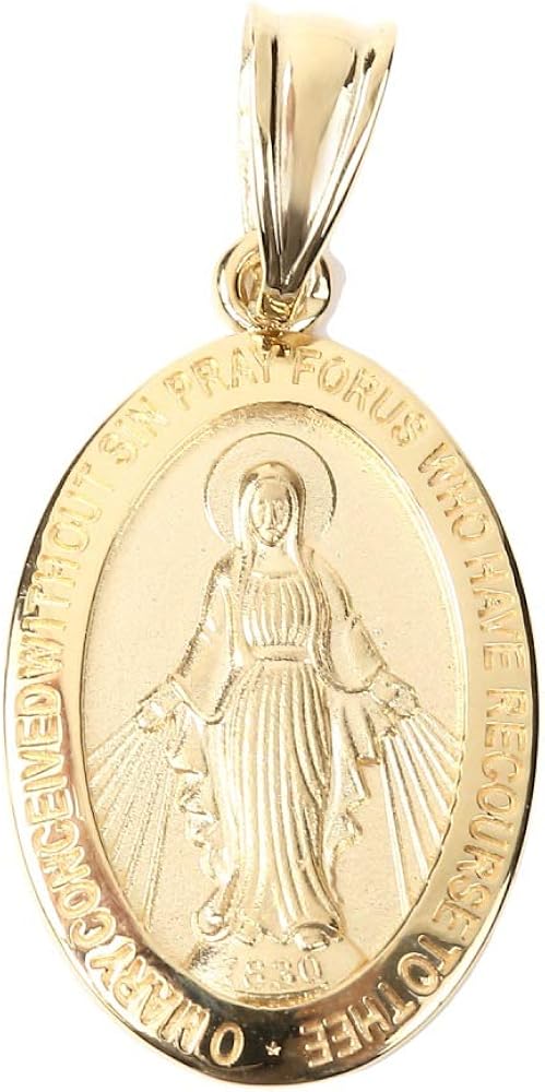 Amazon | K18 18金 マリア ゴールド メダイ ペンダントトップ （大