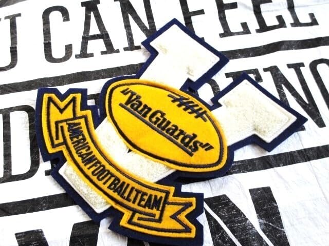 VAN アメフトワッペン（赤） Yahoo!オークション -「van jac ワッペン