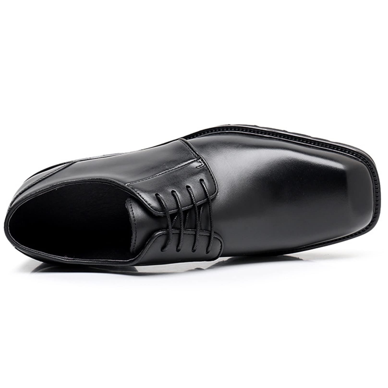 Amazon.com: Mens Plain Toe Lace Up Shoes Genuine Leather Derby