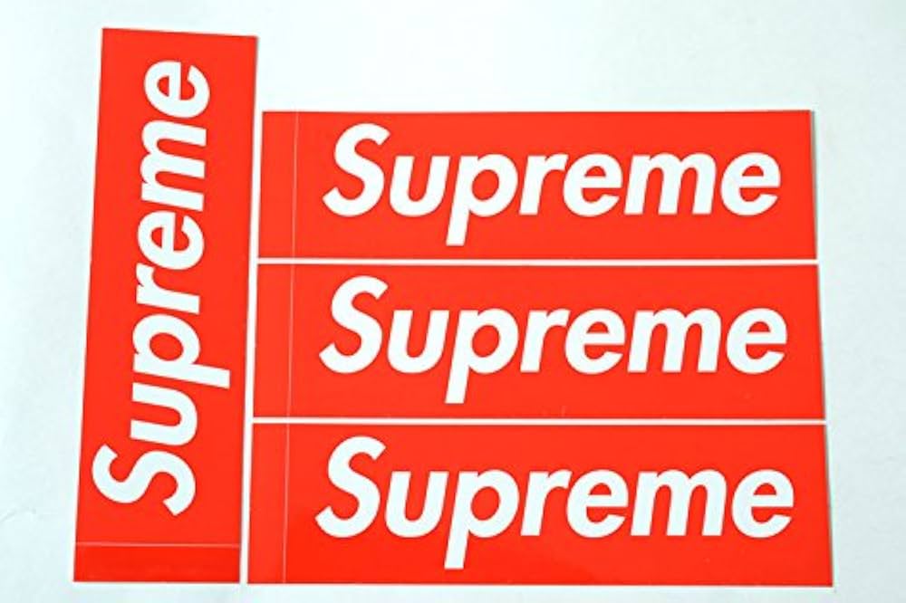 Amazon.co.jp: 4枚セット 定番 SUPREME(シュプリーム) ステッカー