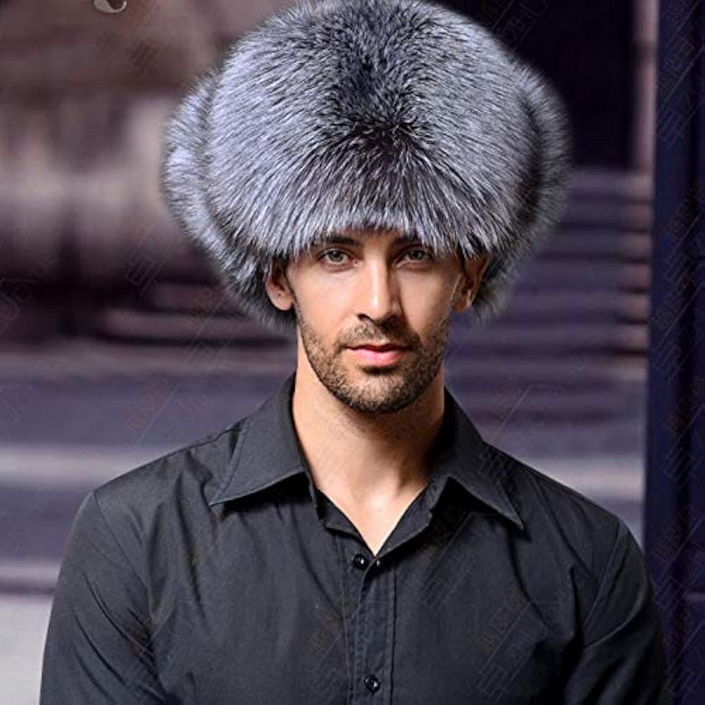 Unisex Winter Ushanka Trooper Hat with Ear Flap Chin Strap,Fox