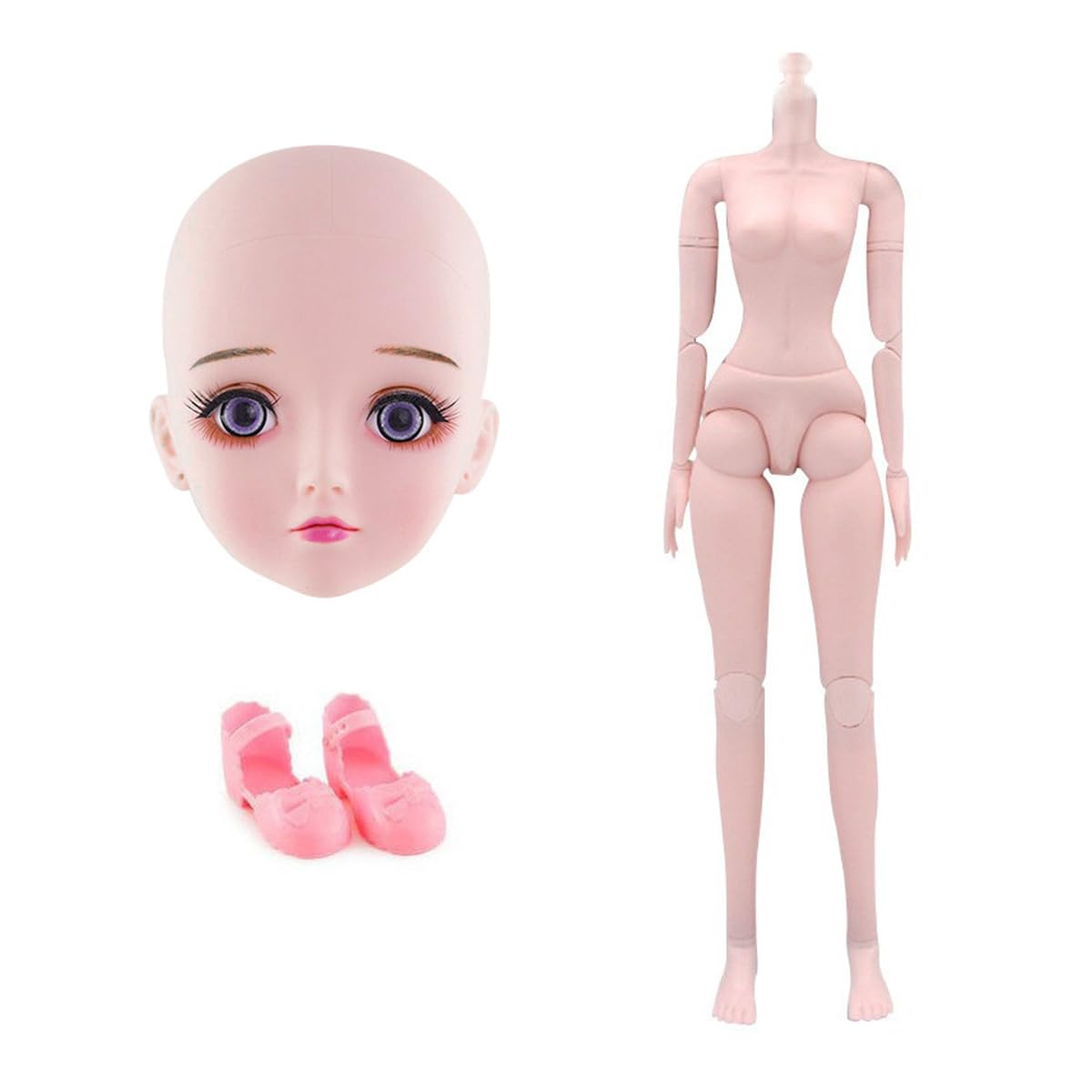 Amazon.co.jp: 60cm ドール本体 人形 素体 球体関節人形 BJD 1/3 関節