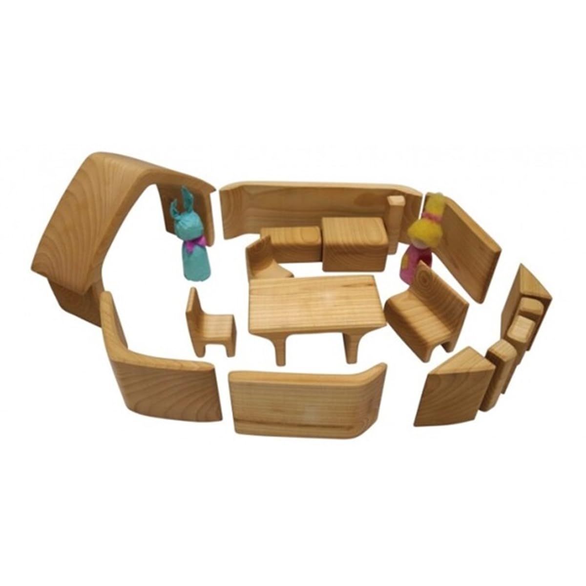 Amazon | ケーファー社 おうちの積木 ナチュラル | 積み木 | おもちゃ