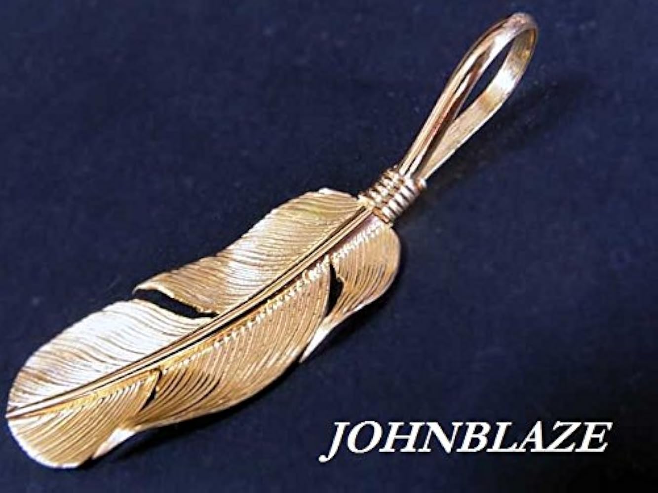 Amazon.co.jp: K14金コーティング 羽フェザー シルバー925製ペンダント