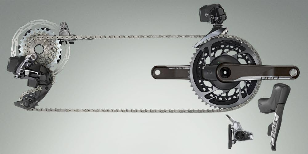 Amazon | SRAM RED eTap AXS 電子ロードグループセット - 1倍 12速 HRD