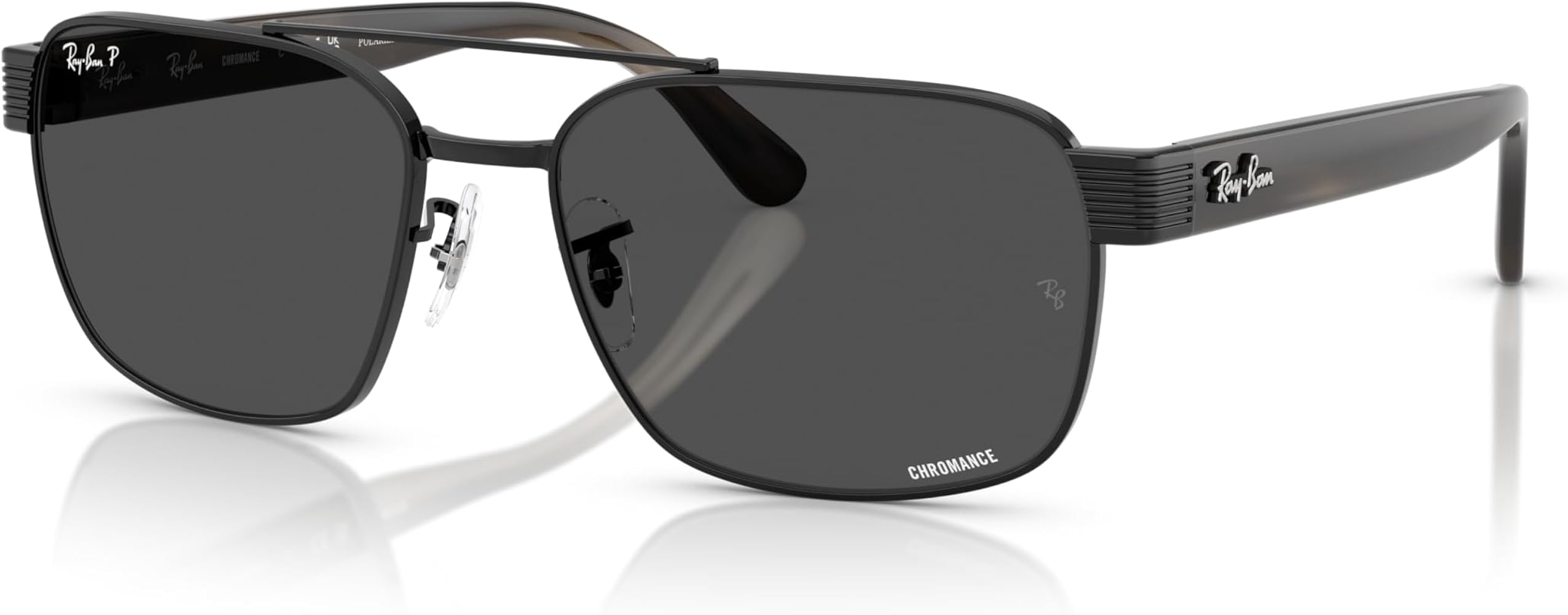 Amazon.com: Ray-Ban RB3751CH Sunglasses, Black/Polarized Dark Grey