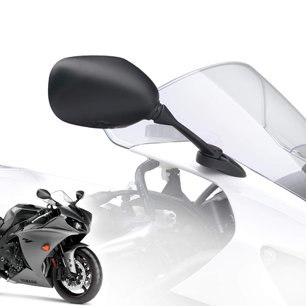 Amazon | 交換用バイクミラー ヤマハに適合する YZF-R1に適用 右側 x 1