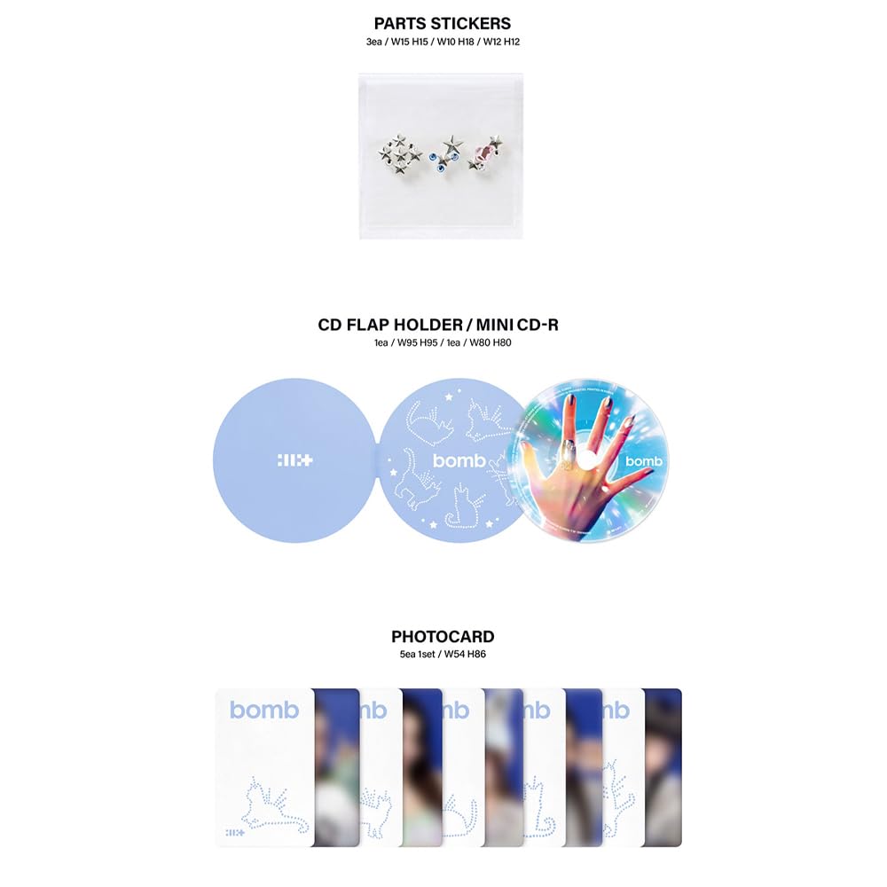 Amazon.co.jp: ILLIT - 3rd mini album 'bomb' (Merch ver.) 韓国盤