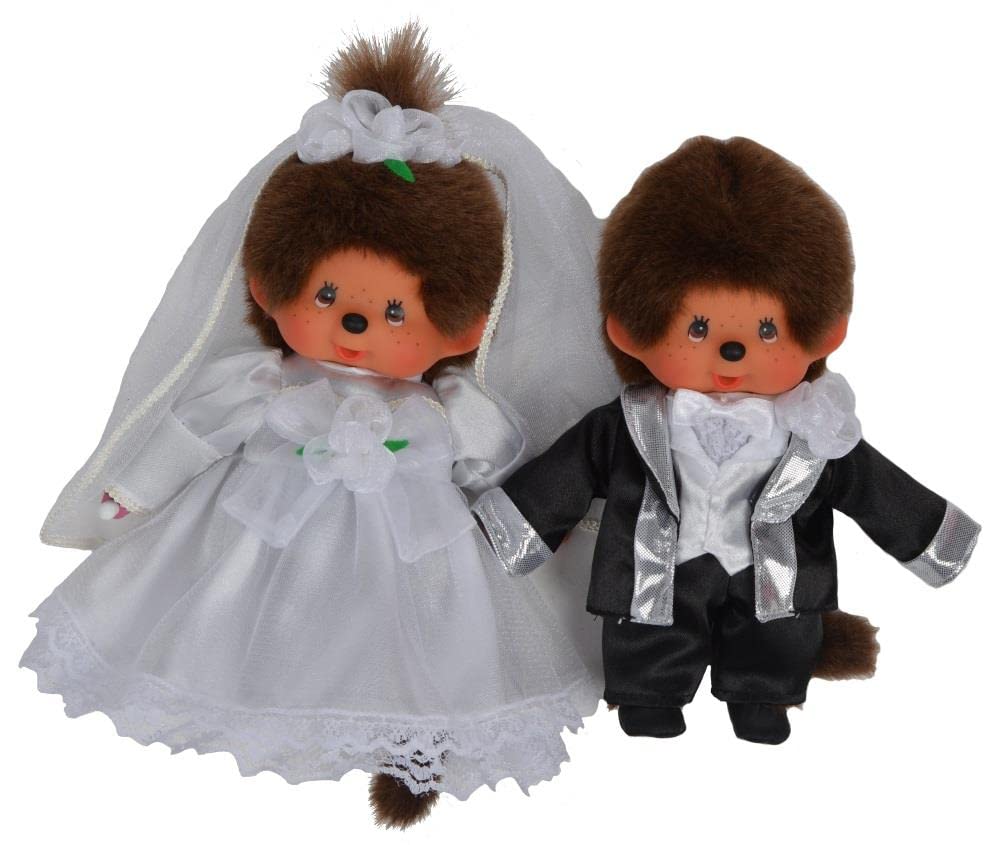 Amazon.co.jp: モンチッチ ウェディングセット ぬいぐるみ 箱の高さ約