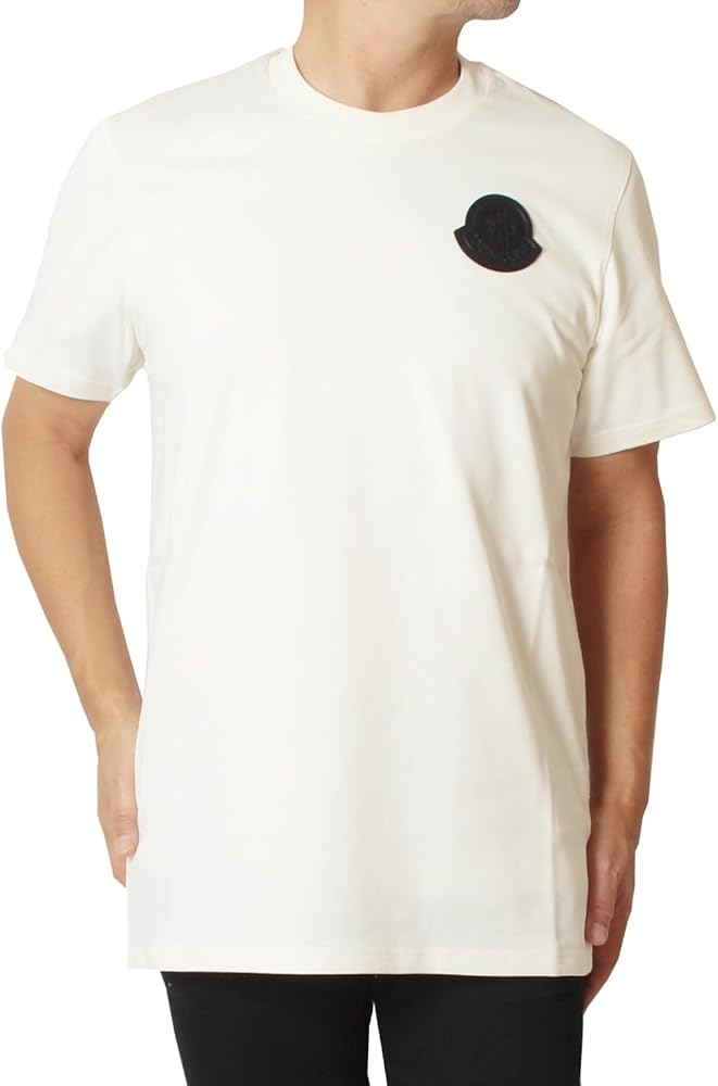 Amazon | [モンクレール] メンズ フェルトワッペン Tシャツ【オフ