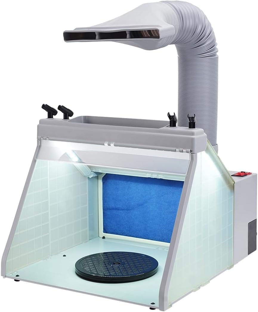 Amazon | Ausuc 塗装ブース スプレーブース LED照明 エアブラシ