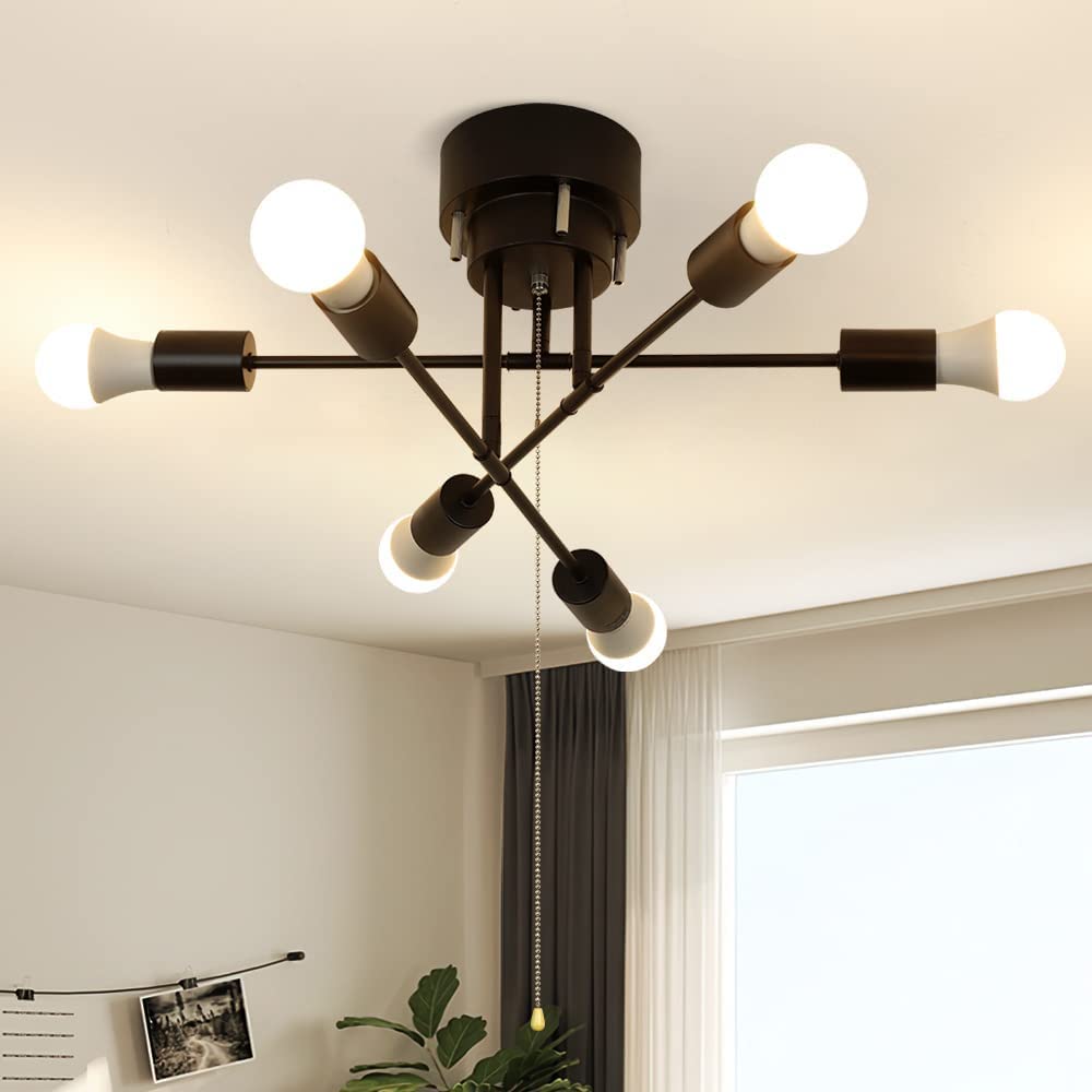 Amazon.co.jp : DINGLILED シーリングライト6灯 オシャレ LED 現代