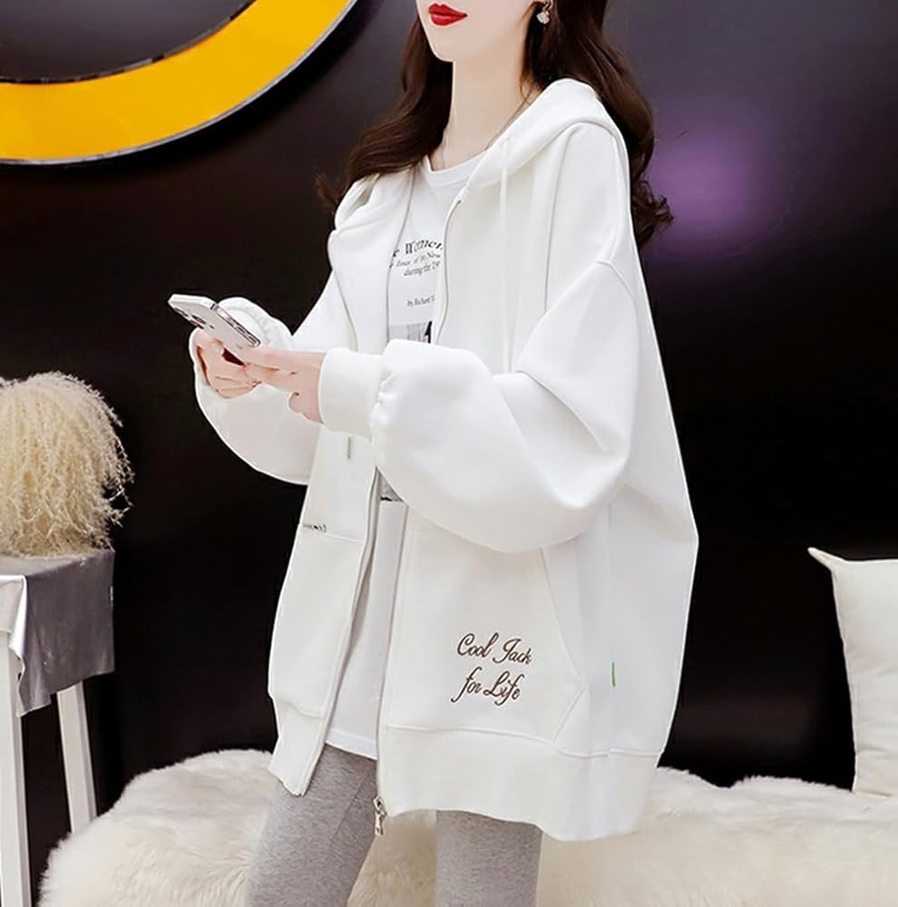 Amazon.co.jp: [Bestmood] レディース パーカー フード付き ゆったり