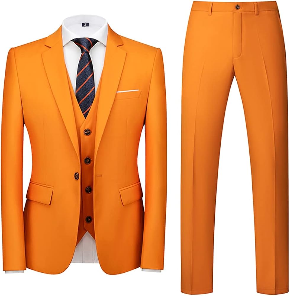 Amazon.co.jp: [CCHY]スリーピース フォーマルスーツ カラースーツ