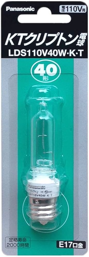 Amazon | パナソニック KTクリプトン電球 40W E17口金 LDS110V40WKT