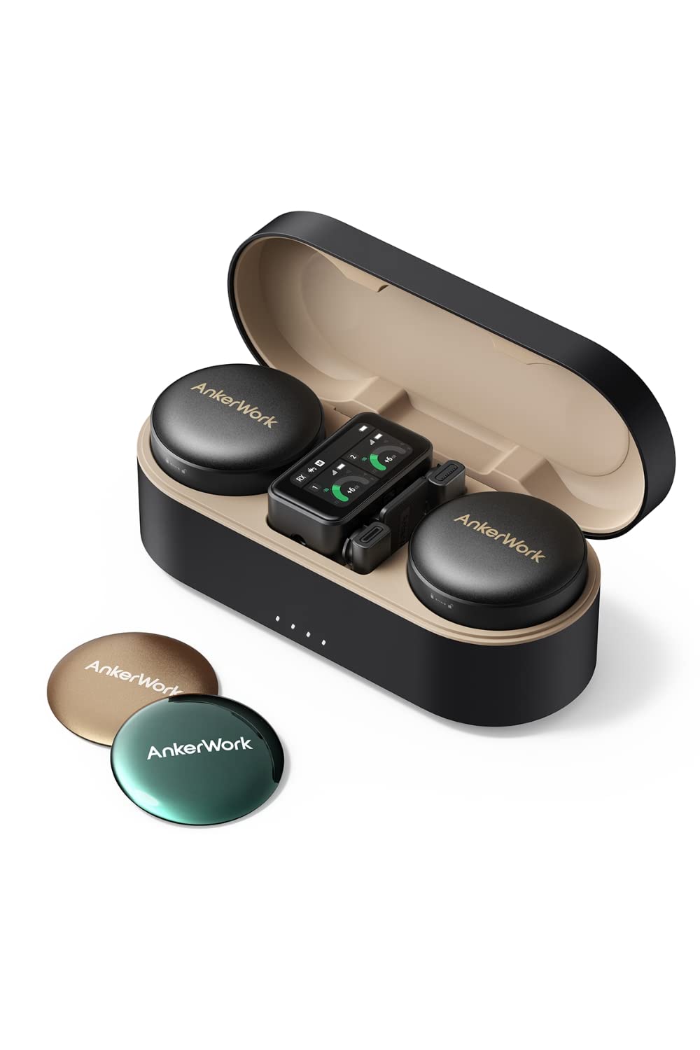 Amazon | AnkerWork M650 Wireless Microphone メタリックブラック