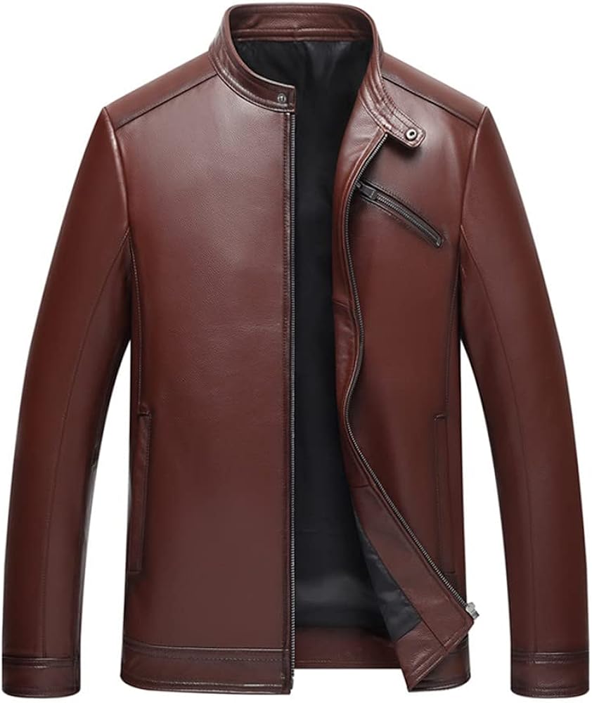 Amazon | [Lincy] 革ジャン メンズ 牛革 リアルレザー シングル