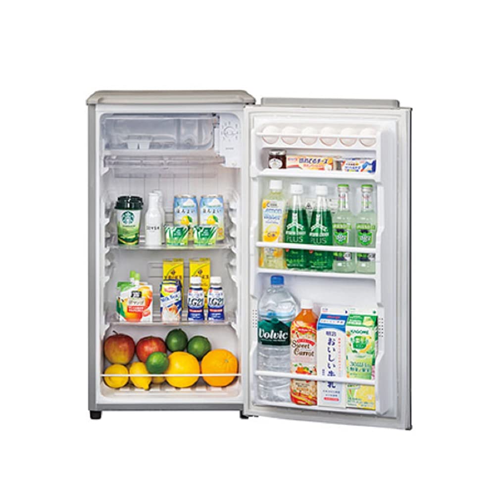 冷蔵庫 ブラッシュシルバー AQR-8G-S 75L 1ドア 右開きタイプ アクア