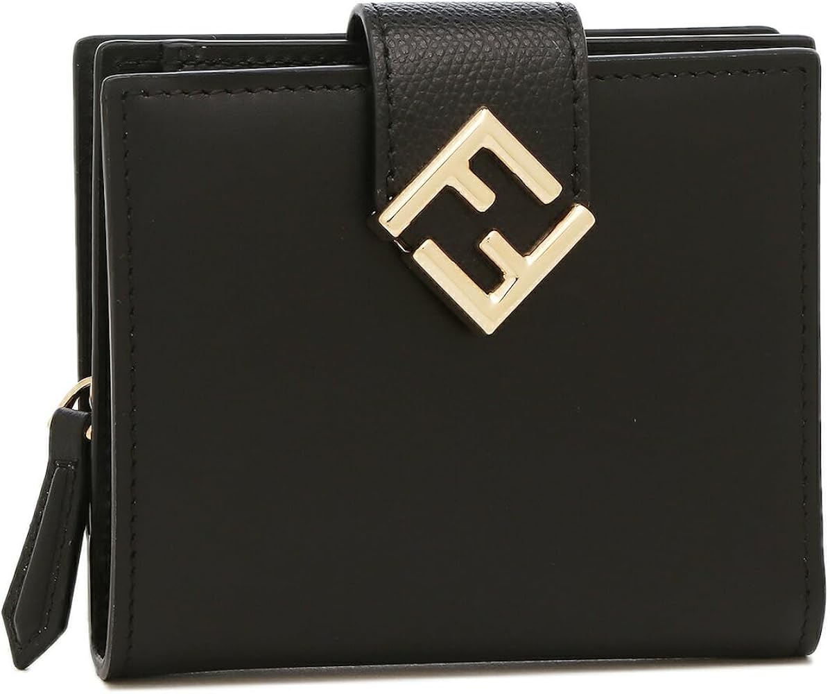 Amazon | [フェンディ] 二つ折り財布 FFダイヤモンド ブラック