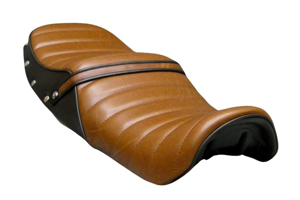 Amazon | XJR400R 後期 タックロールシート (茶 レザー