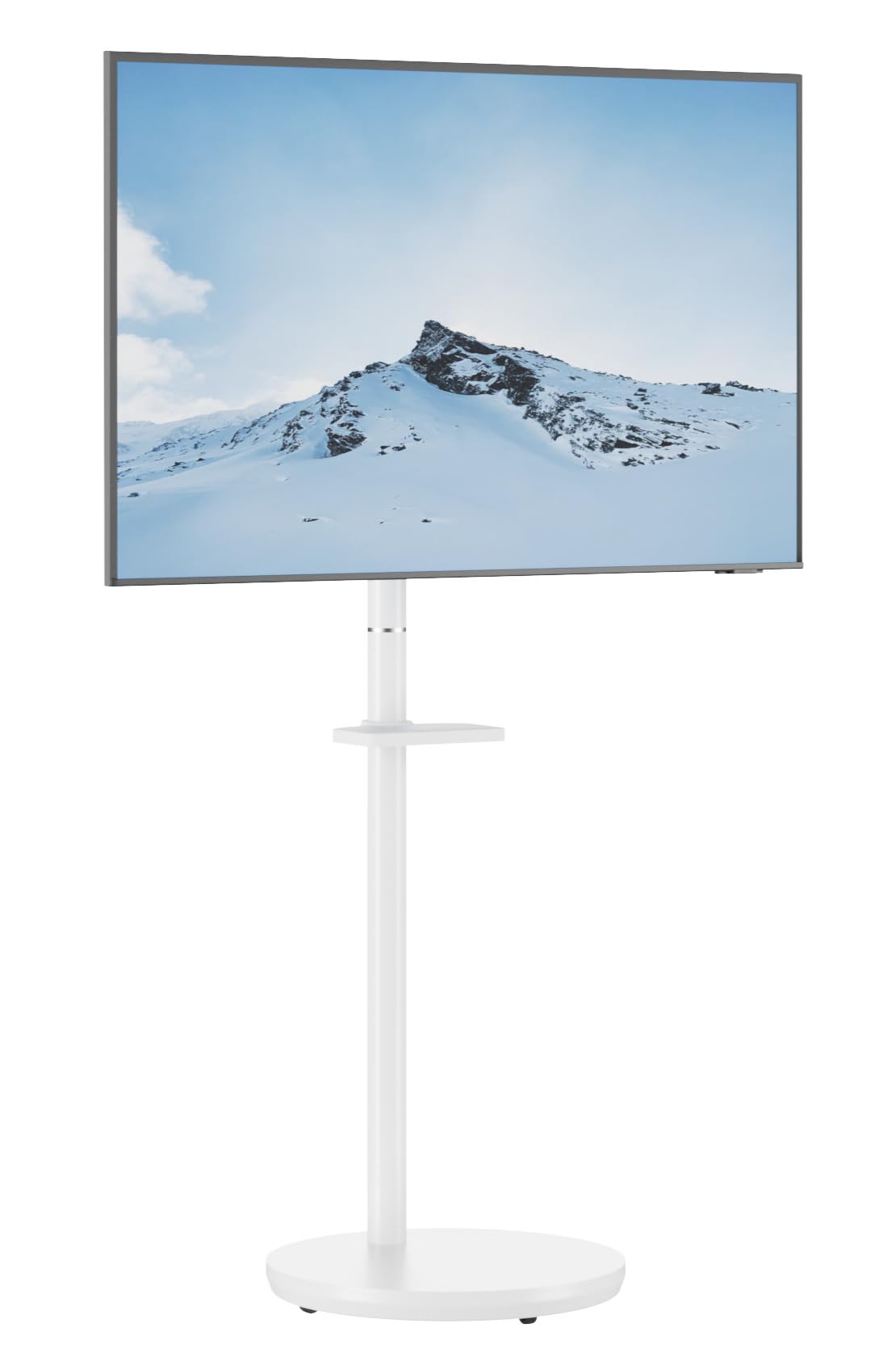 Amazon | METIYA 小型 テレビスタンド 白 移動式 キャスター付き