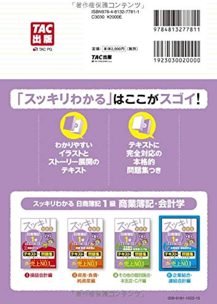 スッキリわかる日商簿記1級 商業簿記・会計学 (4) 企業結合・連結会計
