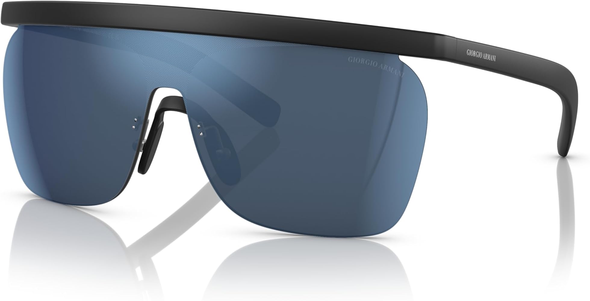 Amazon.com: GIORGIO ARMANI Man Sunglasses Rubber Black Frame, Dark