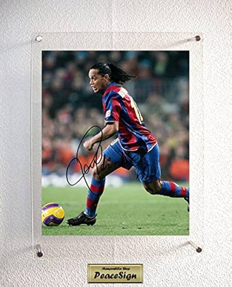 サッカー 元ブラジル代表 ロナウド＆ロナウジーニョ サイン入りフォト