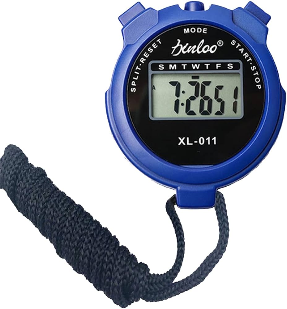 Amazon | ストップウォッチ タイマー 1/100秒計測 12/24時間 防水