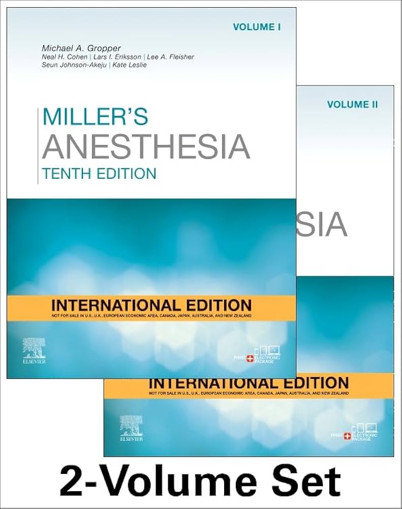 Miller's Anesthesia International Edition, 2 Volume Set: 10ed