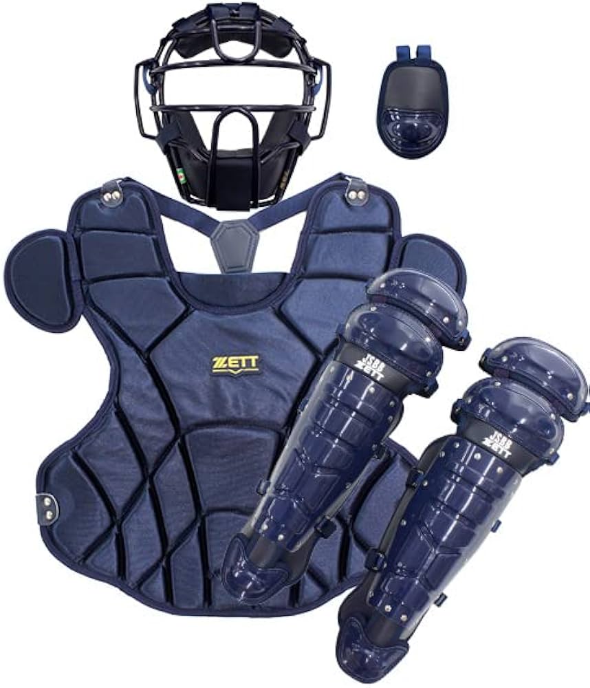 軟式キャッチー防具一式+ミット＋バッグ ZETT JSBB Mサイズ 軟式