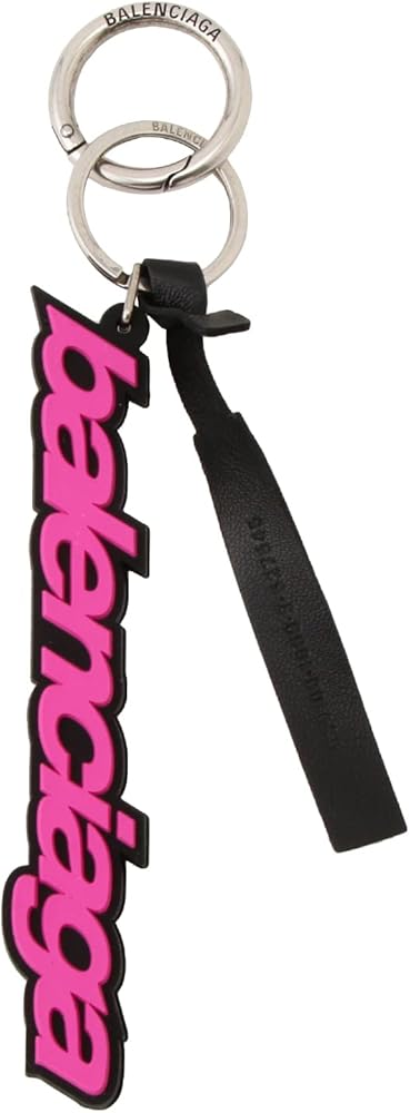 Amazon.co.jp: バレンシアガ ラバー ロゴ キーリング キーホルダー