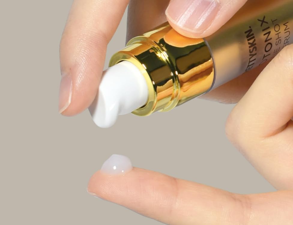 Amazon | PRETTYSKIN ワンショット フェイシャルセラム – ポンプ式