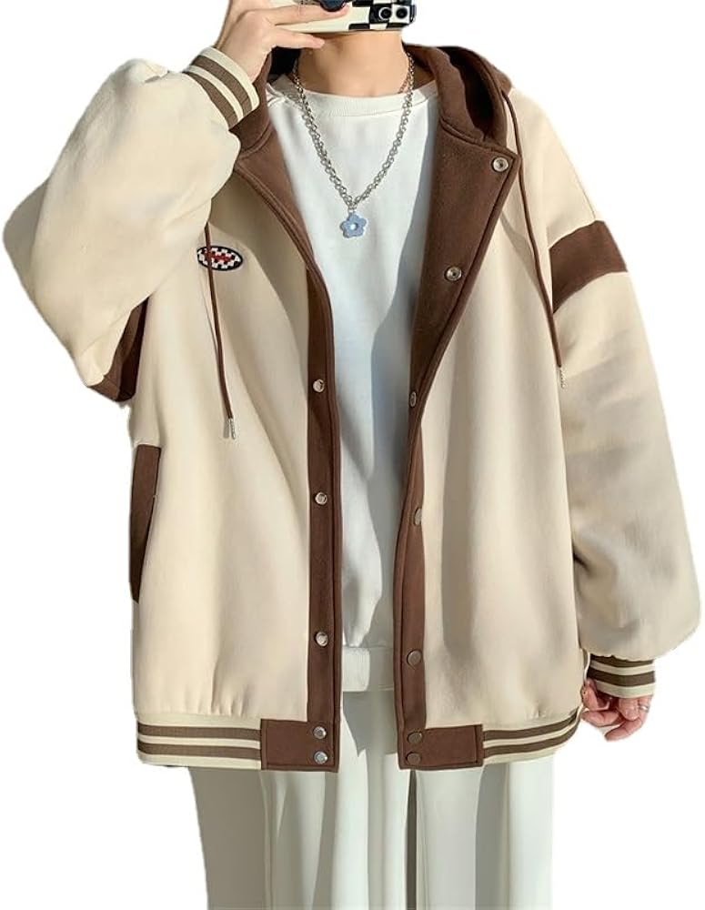 Vintage Y2k Coat with Pocket Acubi Preppy Drawstring Jacket for