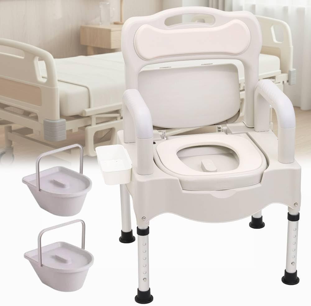 Amazon.co.jp: iimono117 ポータブルトイレ 高さ調整可能 42～55㎝ 6