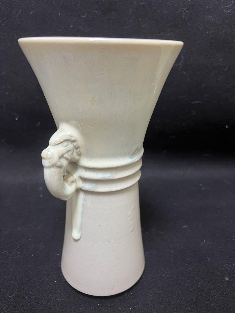 Amazon.co.jp: 赤膚焼尊式他花器花瓶 尾西楽斎造 大和圓照寺 華道山村