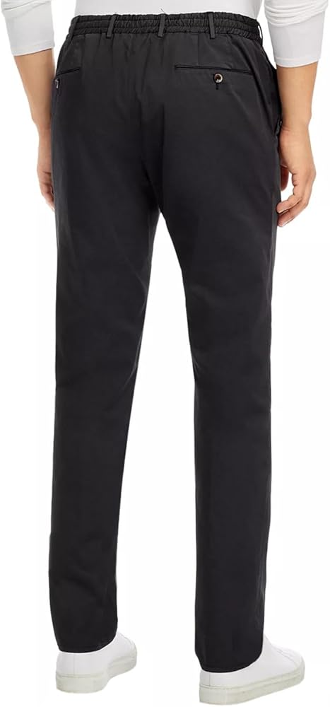 PT Torino Mens Slim Fit Traveler Cotton Stretch Pants 34 Black IT