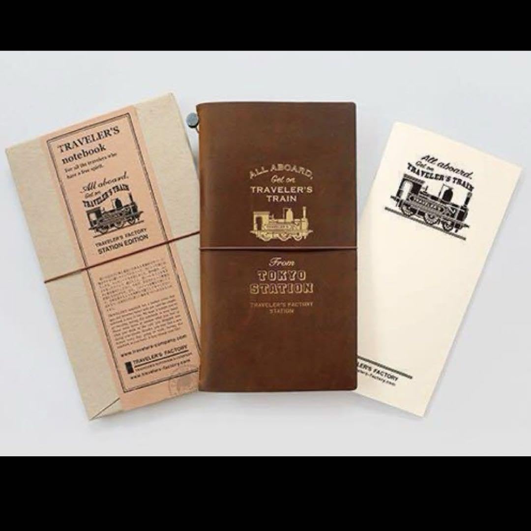東京駅限定]トラベラーズノート ブラウン レギュラーサイズ 3点セット
