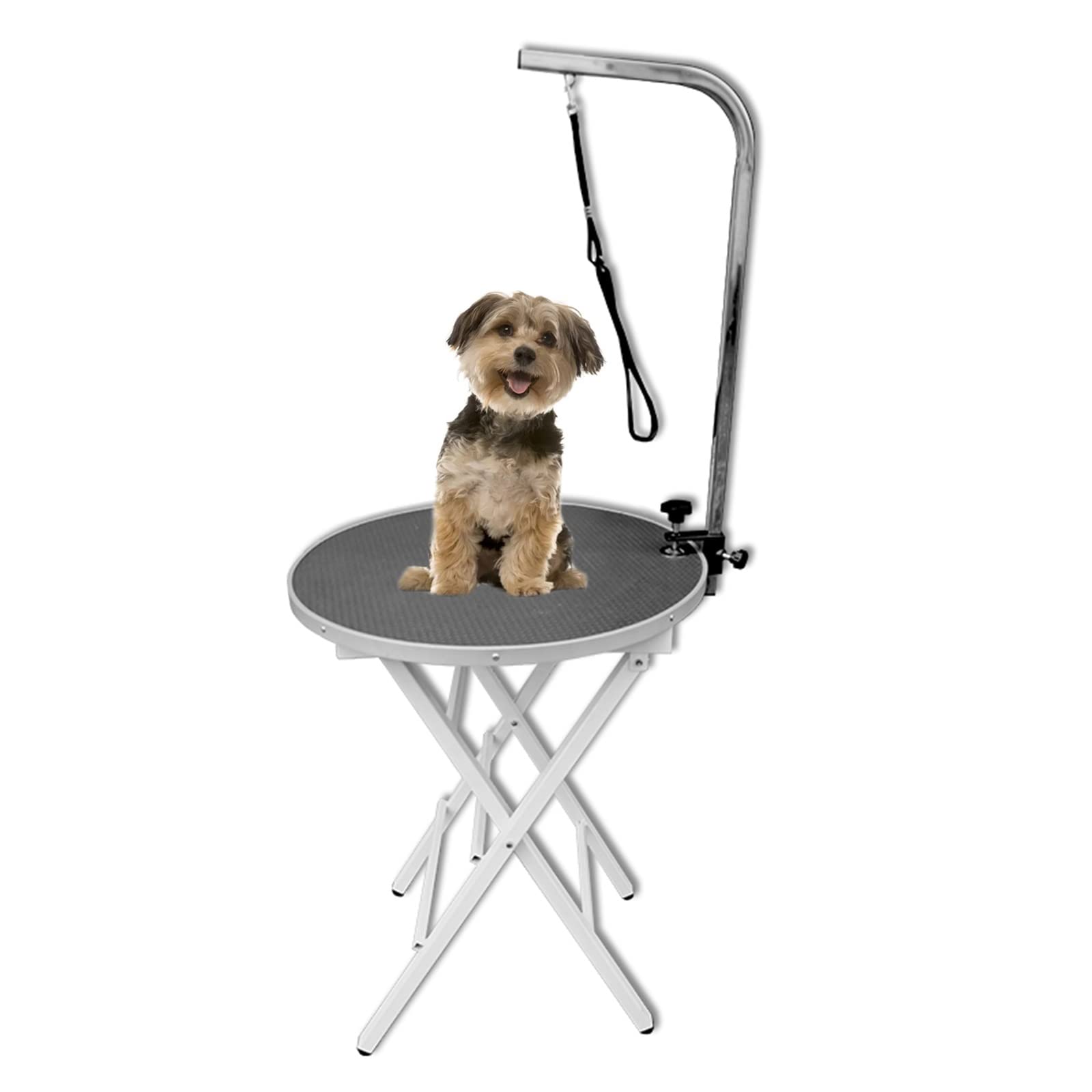 Amazon.co.jp: ペットトリミングテーブル トリミング台 中小犬用60cm丸