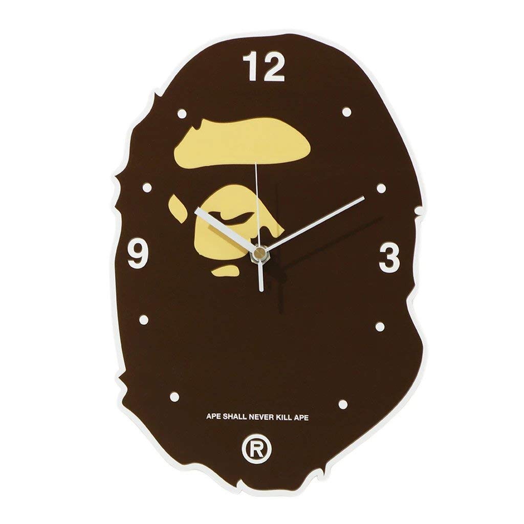 Amazon.com: BAPE Ape Head Wall Clock Brown SS21 A Bathing Ape